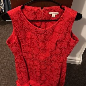 Red Sleeveless Dress